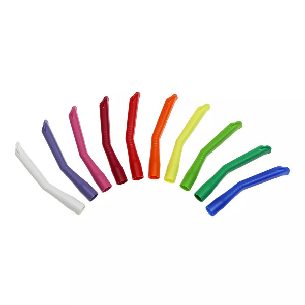 MED-COMFORT Absaugkanülen für Erwachsene, Dentalmedizin, 124 x 16 mm - verschiedene Farben