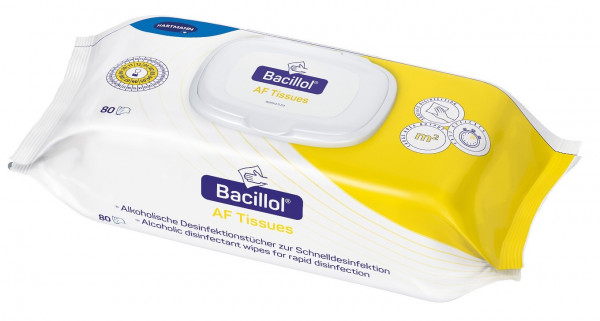 Bacillol® AF Tissues, Desinfektionstücher, Flächendesinfektion, Flow-Pack, 80 Stück