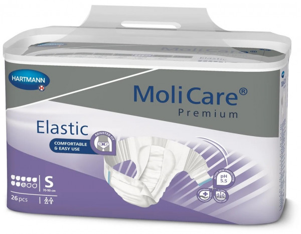 MoliCare® Premium Elastic Inkontinenzslip, 8 Tropfen, Größe S